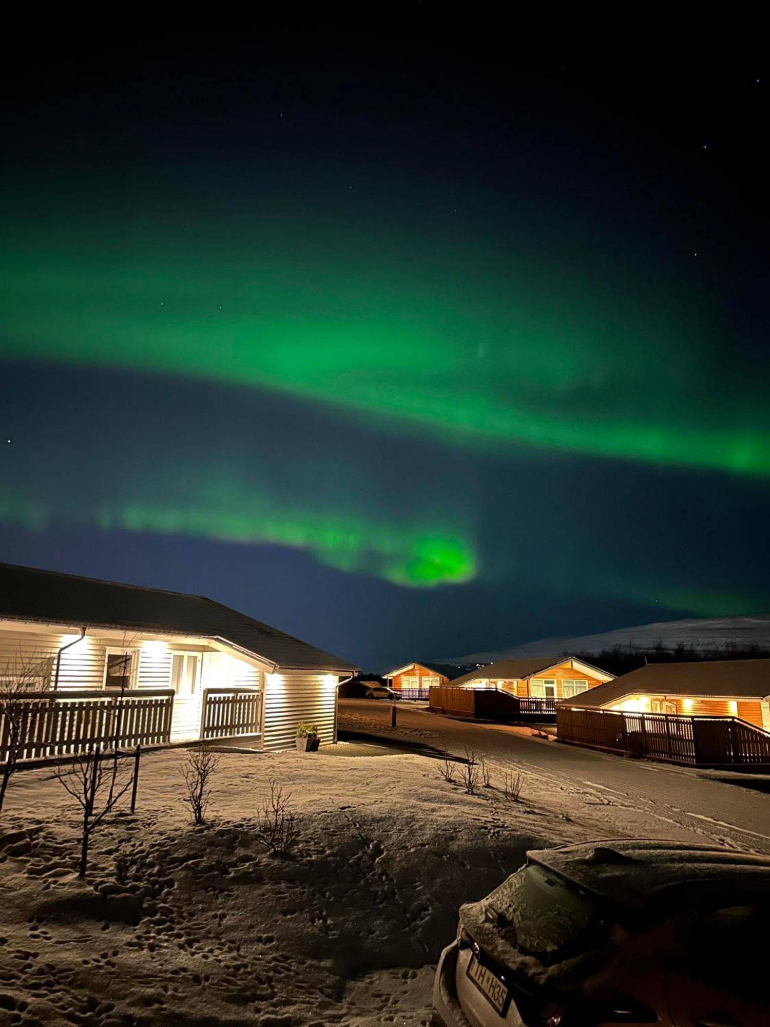 Hotel Kjarnalundur- Aurora Dream - Lodges And Rooms Akureyri Exterior foto